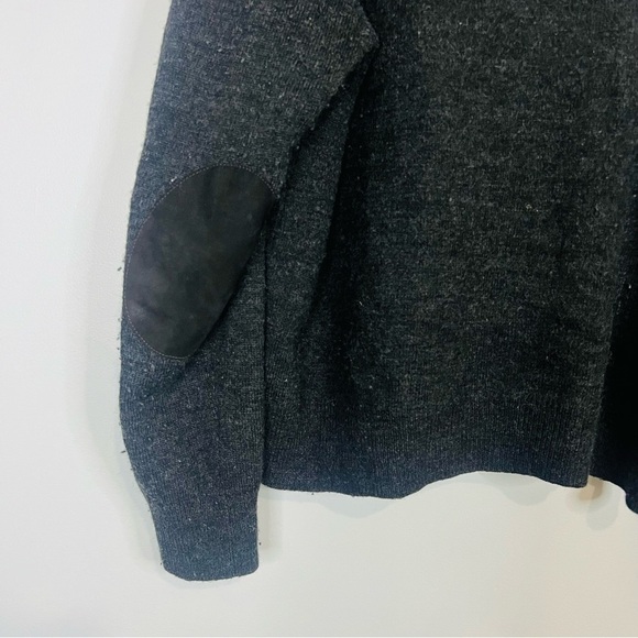 J. Crew Gray Merino Funnel Neck Pullover Sweatshirt XL - Picture 6 of 7